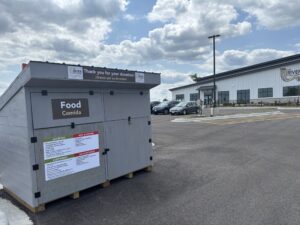Parking Lot donation bin